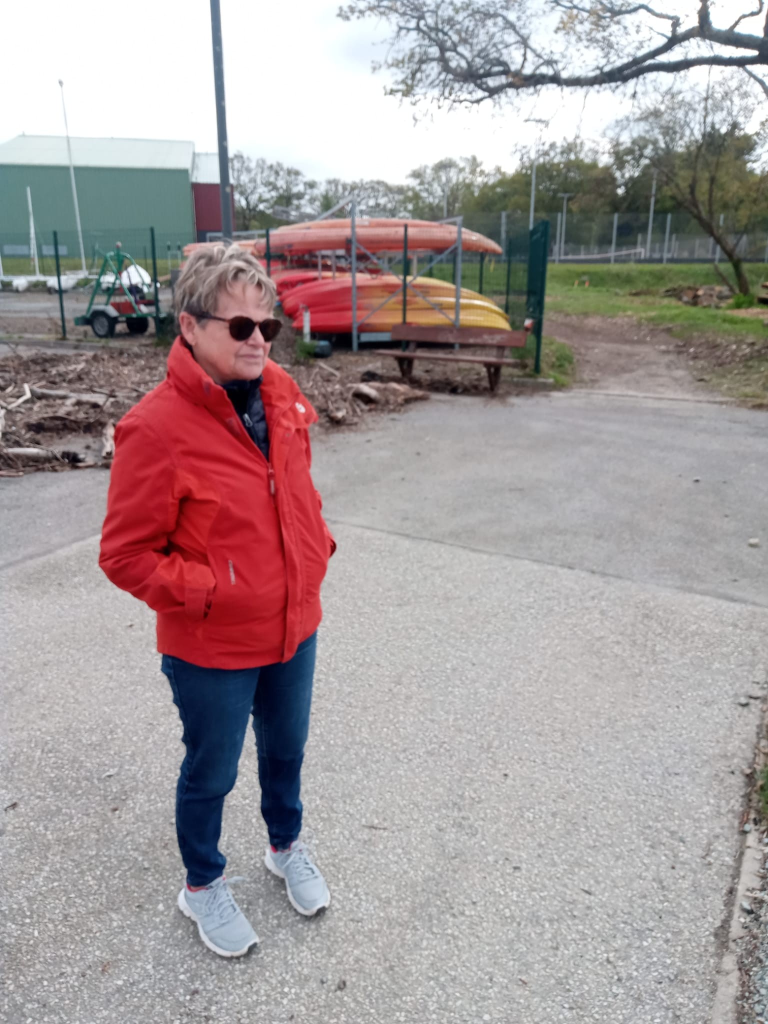 Michèle en attente un peu inquiète